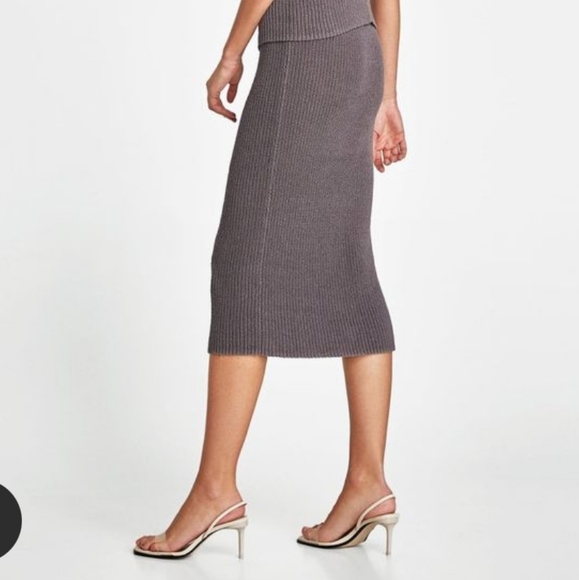 Zara Knit Midi Skirt - Picture 4 of 4